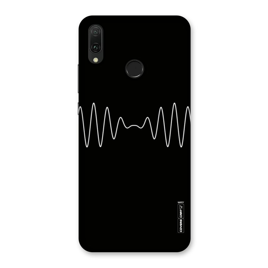 White Minimal Thread Back Case for Huawei Y9 (2019)