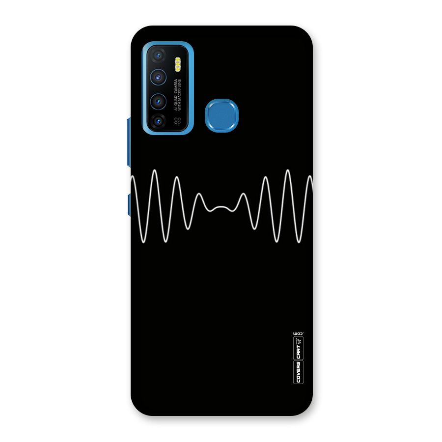 White Minimal Thread Back Case for Infinix Hot 9