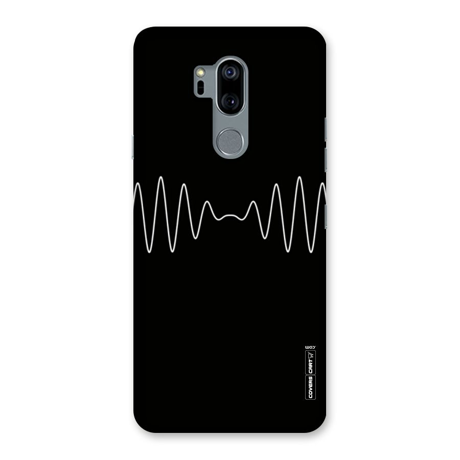 White Minimal Thread Back Case for LG G7