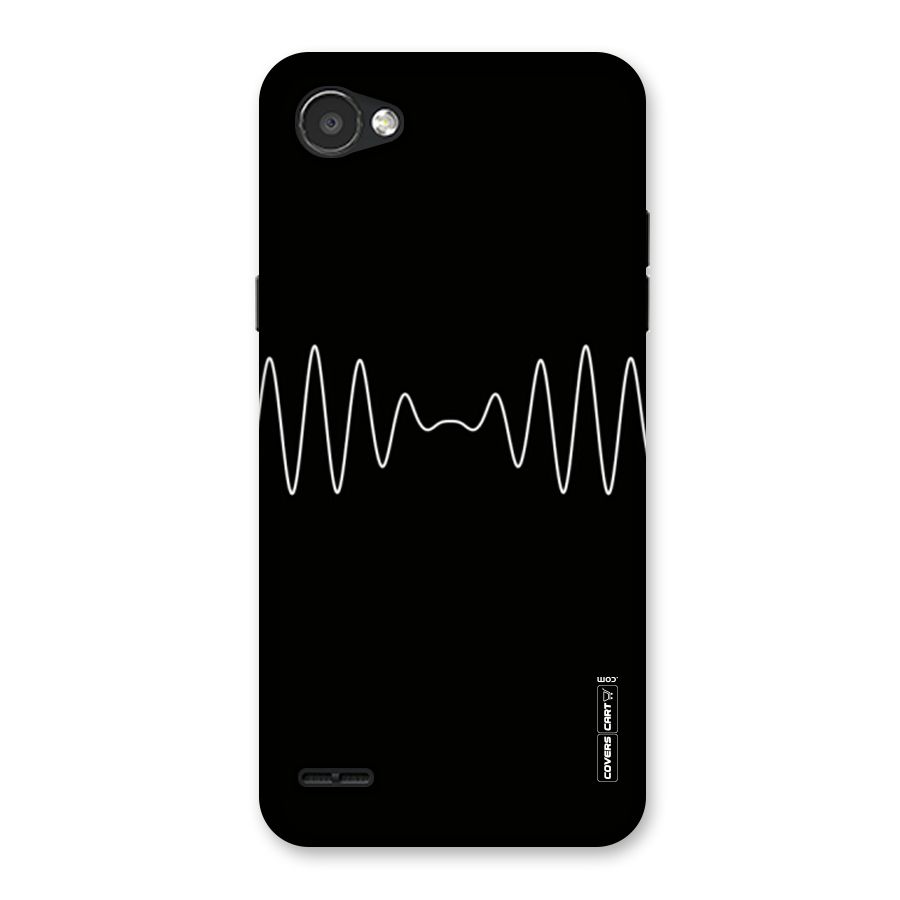 White Minimal Thread Back Case for LG Q6