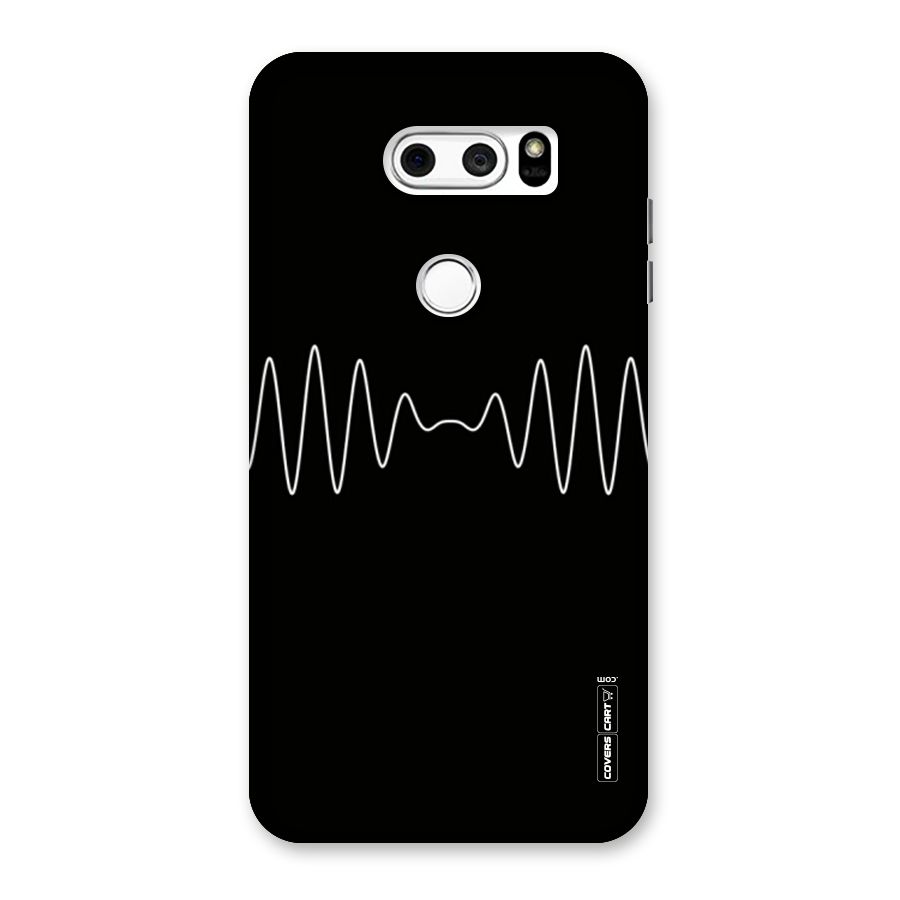 White Minimal Thread Back Case for LG V30