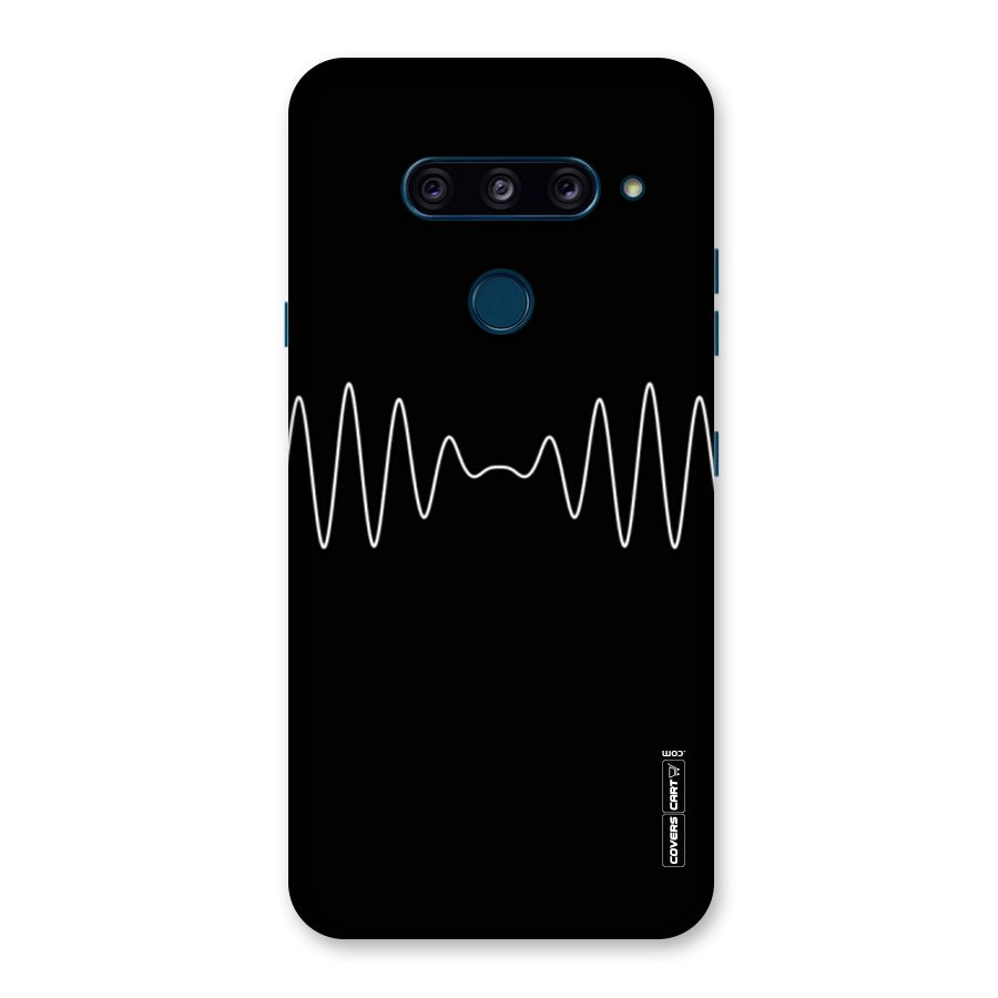 White Minimal Thread Back Case for LG  V40 ThinQ