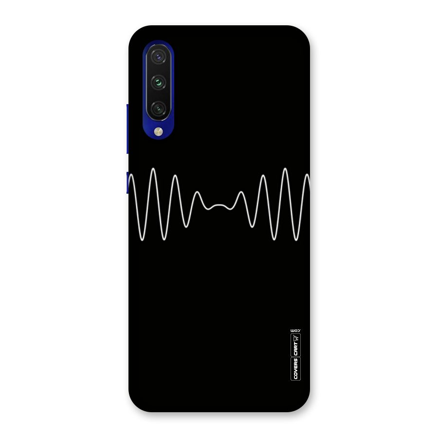 White Minimal Thread Back Case for Mi A3