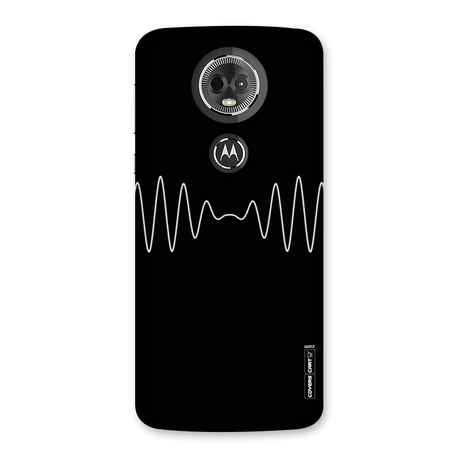 White Minimal Thread Back Case for Moto E5 Plus