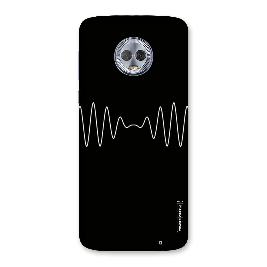 White Minimal Thread Back Case for Moto G6 Plus