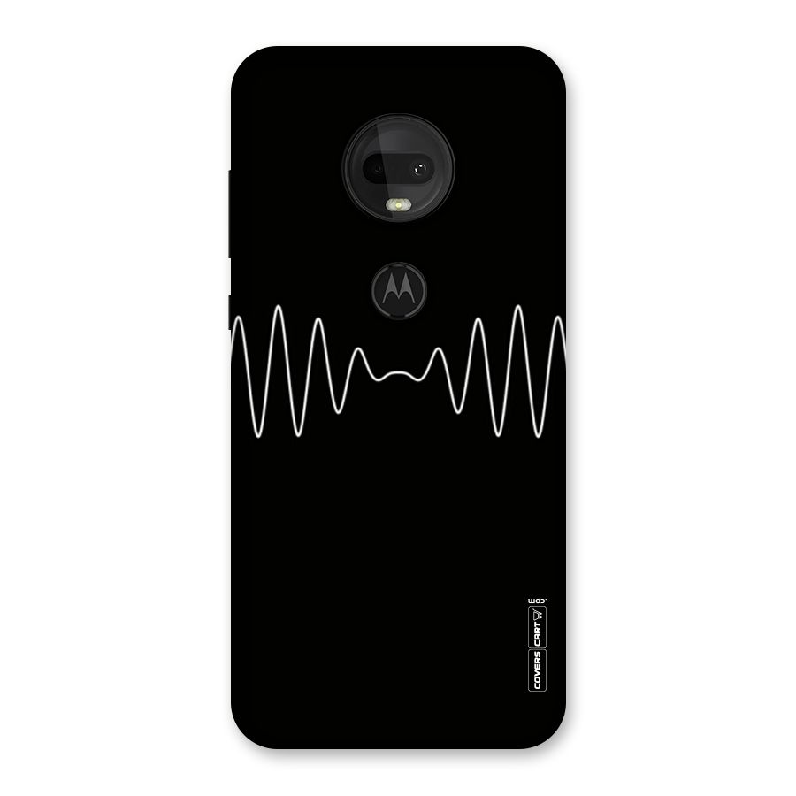 White Minimal Thread Back Case for Moto G7