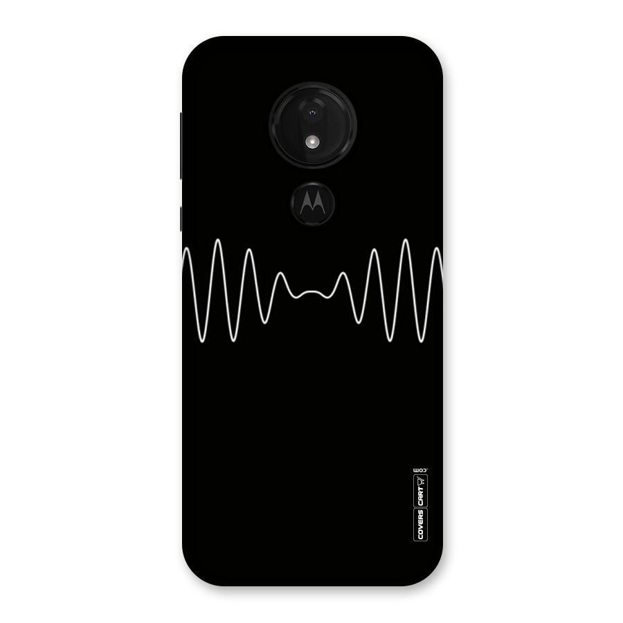 White Minimal Thread Back Case for Moto G7 Power