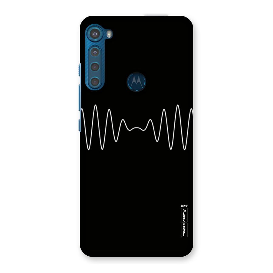 White Minimal Thread Back Case for Motorola One Fusion Plus