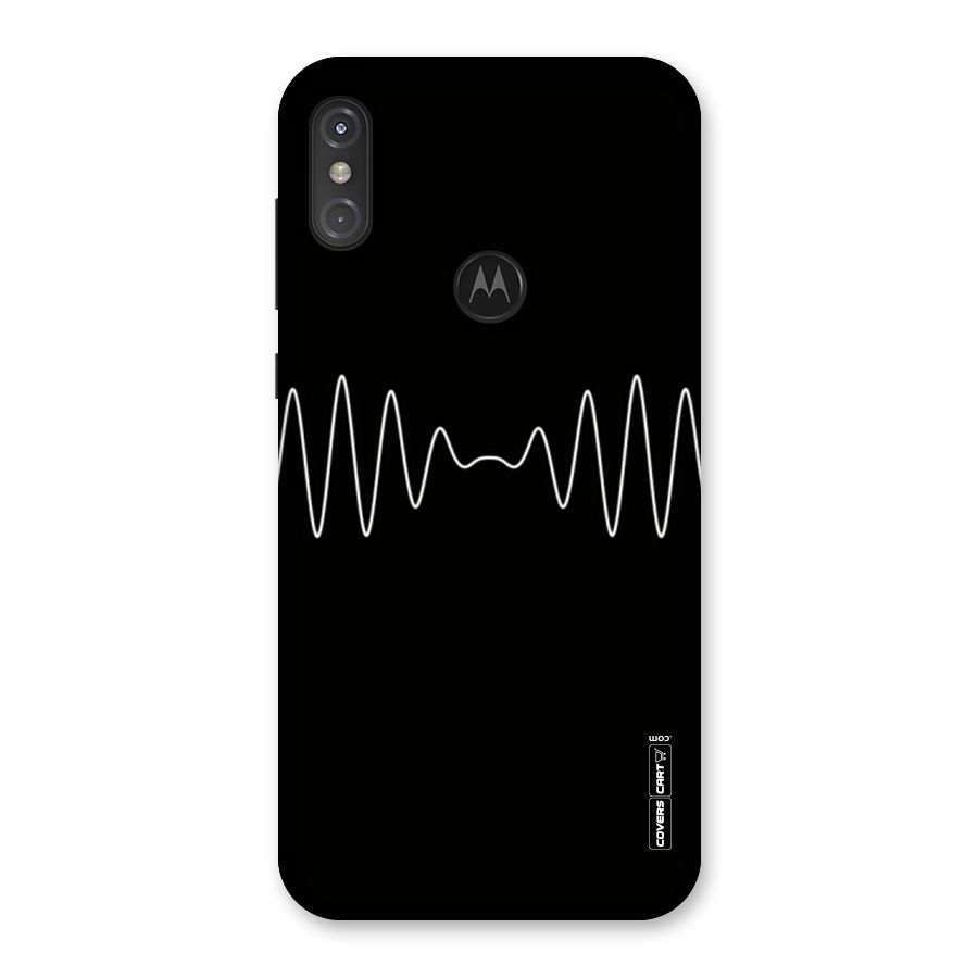 White Minimal Thread Back Case for Motorola One Power
