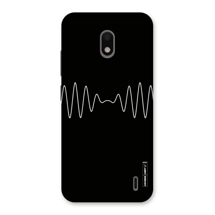 White Minimal Thread Back Case for Nokia 2.2