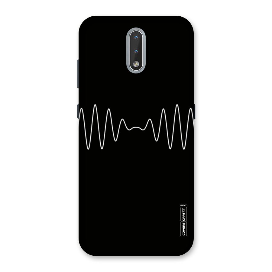White Minimal Thread Back Case for Nokia 2.3