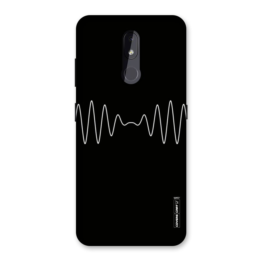 White Minimal Thread Back Case for Nokia 3.2