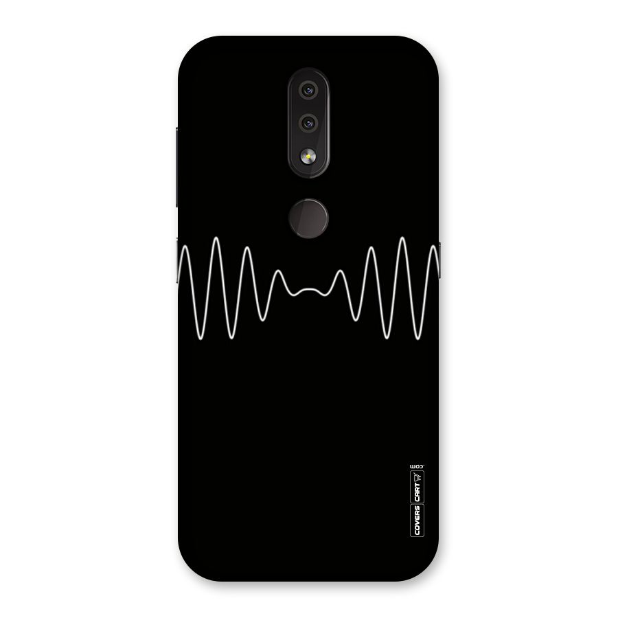 White Minimal Thread Back Case for Nokia 4.2