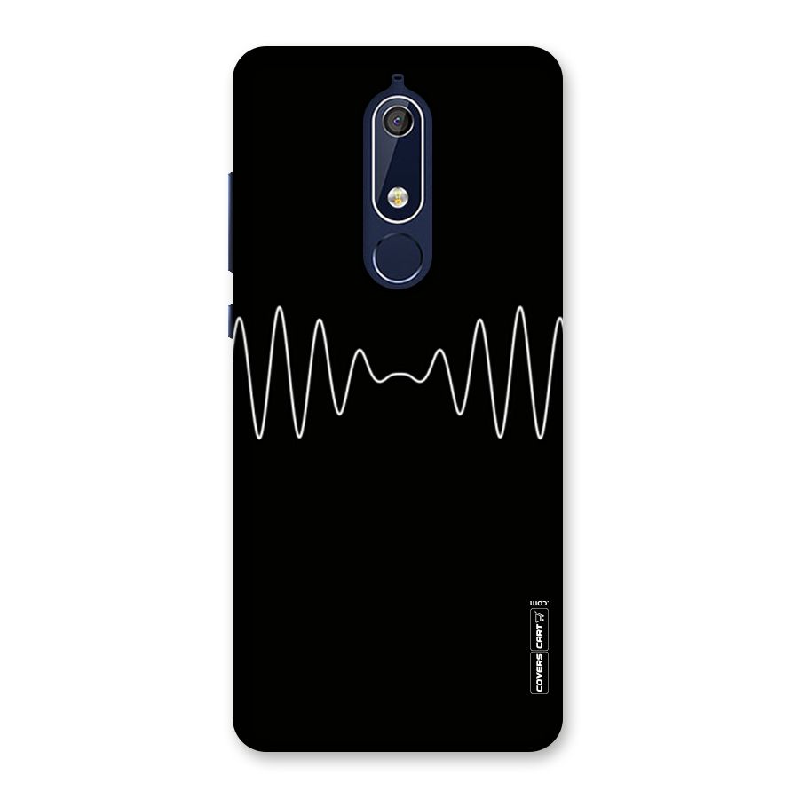 White Minimal Thread Back Case for Nokia 5.1