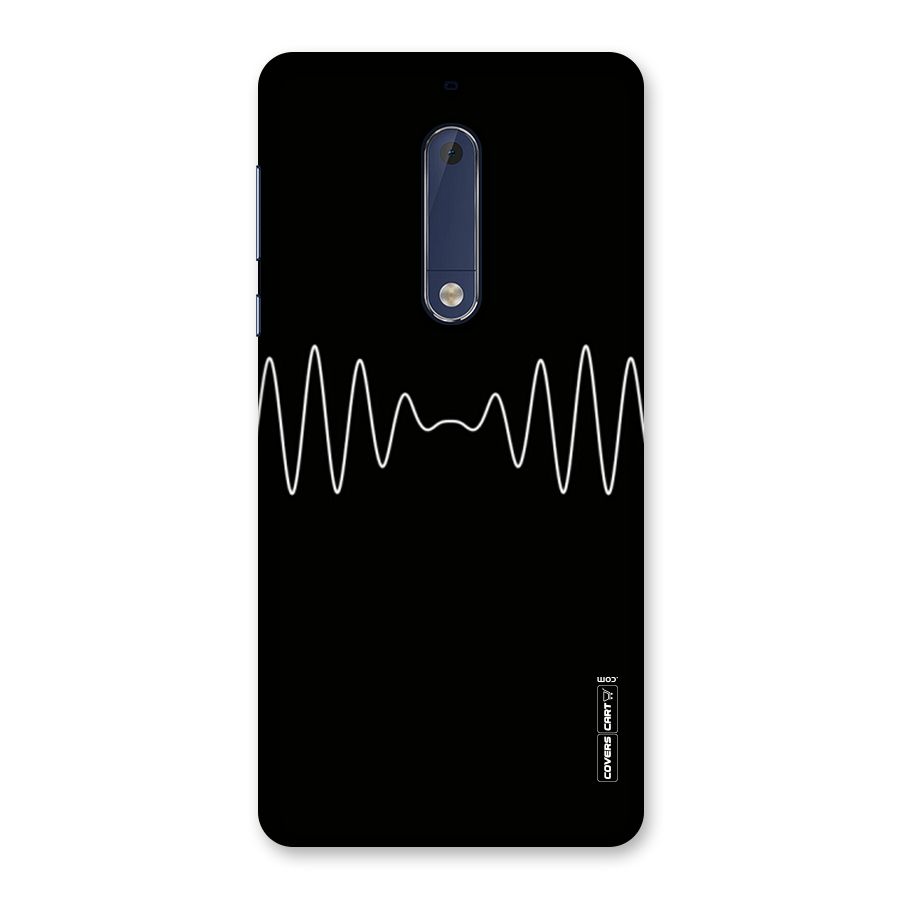 White Minimal Thread Back Case for Nokia 5