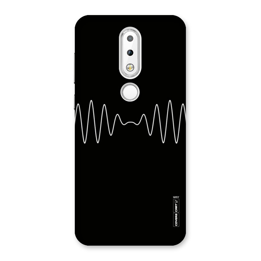 White Minimal Thread Back Case for Nokia 6.1 Plus