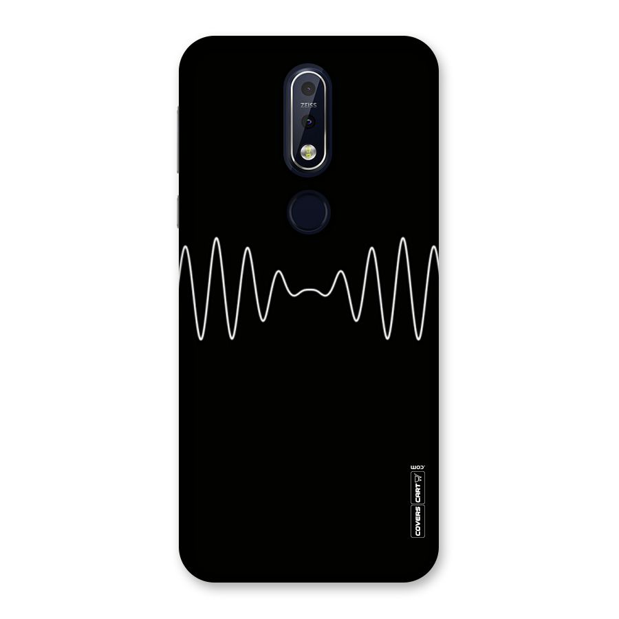 White Minimal Thread Back Case for Nokia 7.1