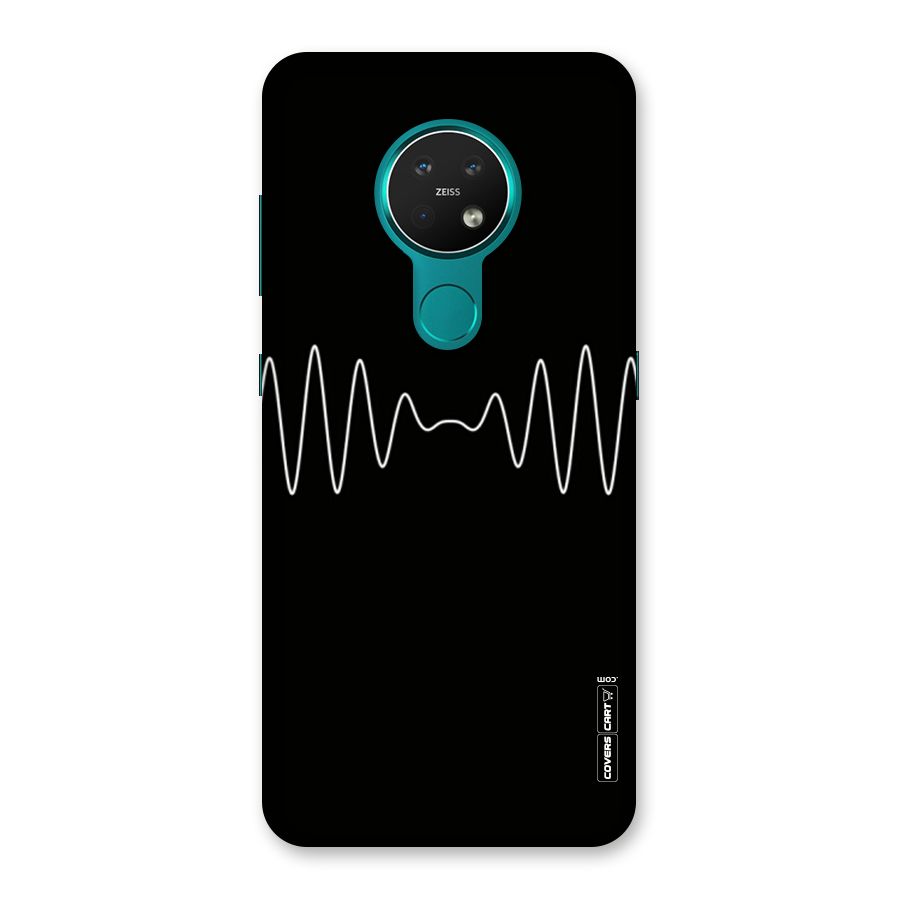 White Minimal Thread Back Case for Nokia 7.2