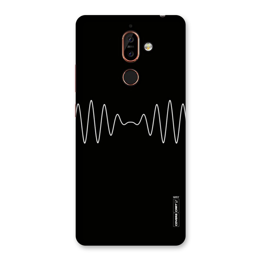 White Minimal Thread Back Case for Nokia 7 Plus