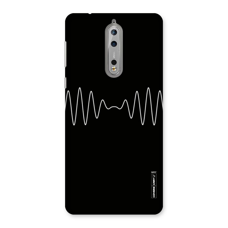 White Minimal Thread Back Case for Nokia 8
