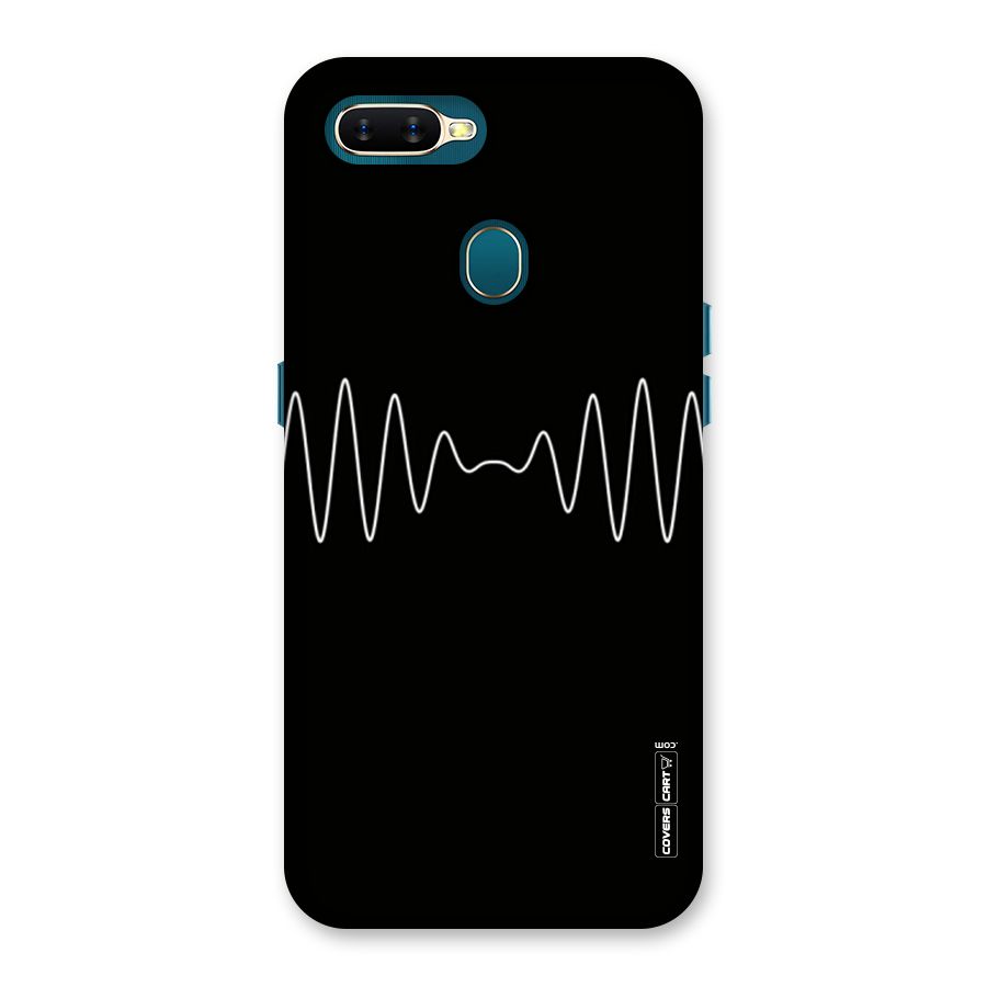White Minimal Thread Back Case for Oppo A11k