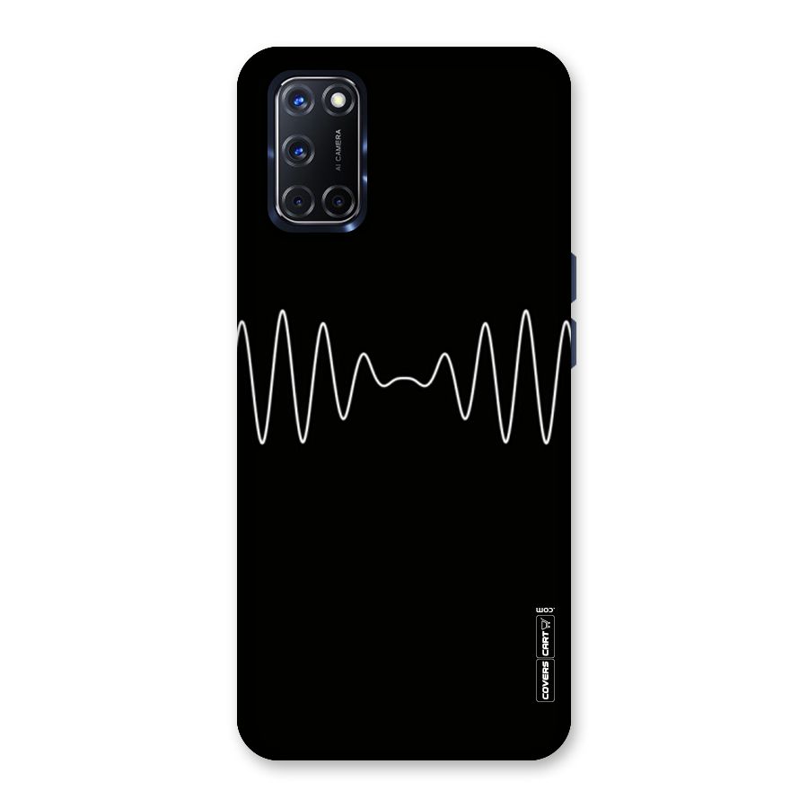 White Minimal Thread Back Case for Oppo A52