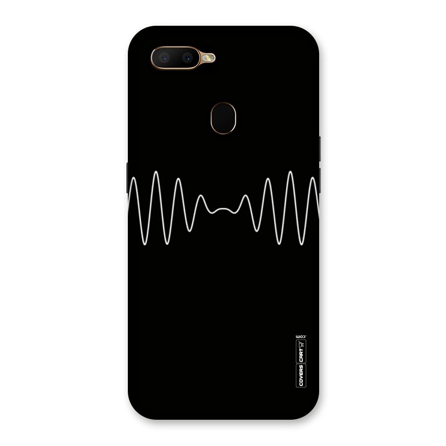 White Minimal Thread Back Case for Oppo A5s