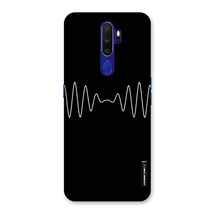White Minimal Thread Back Case for Oppo A9 (2020)