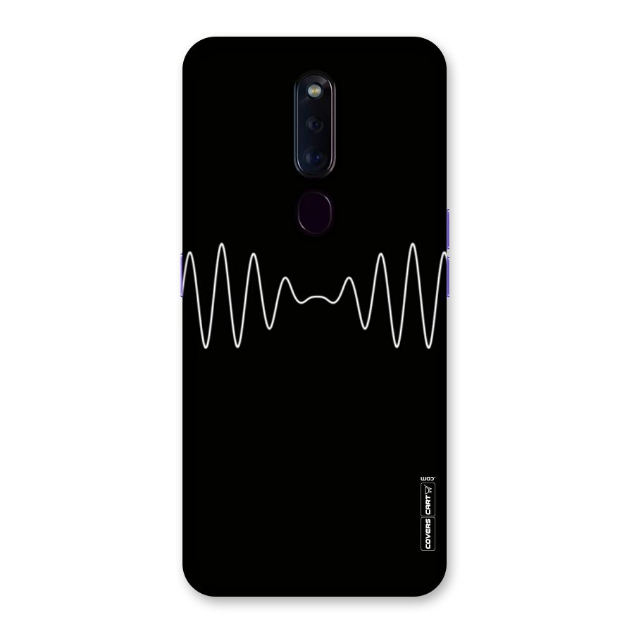 White Minimal Thread Back Case for Oppo F11 Pro