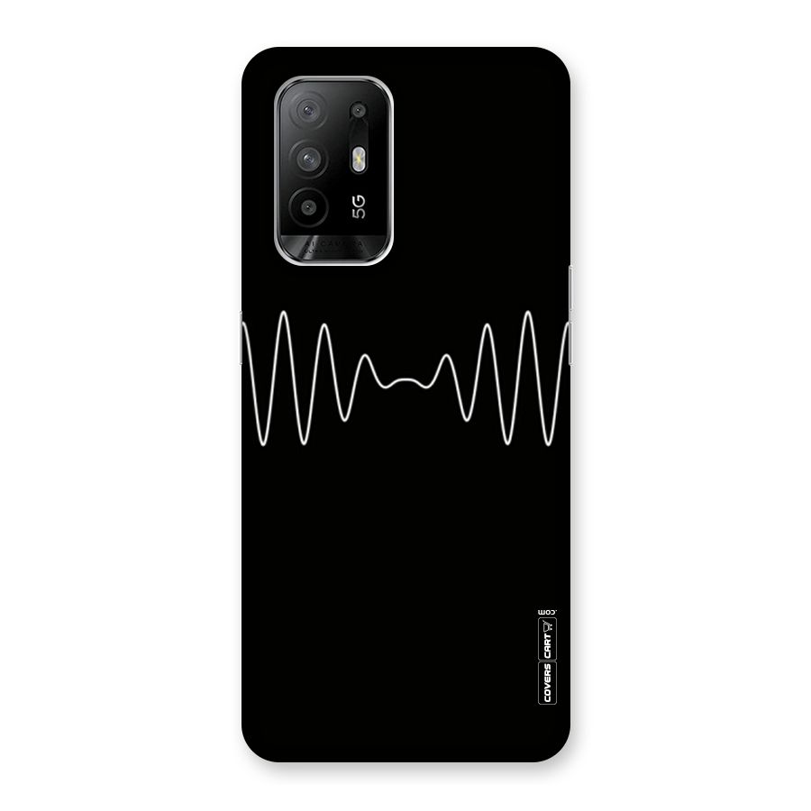 White Minimal Thread Back Case for Oppo F19 Pro Plus 5G