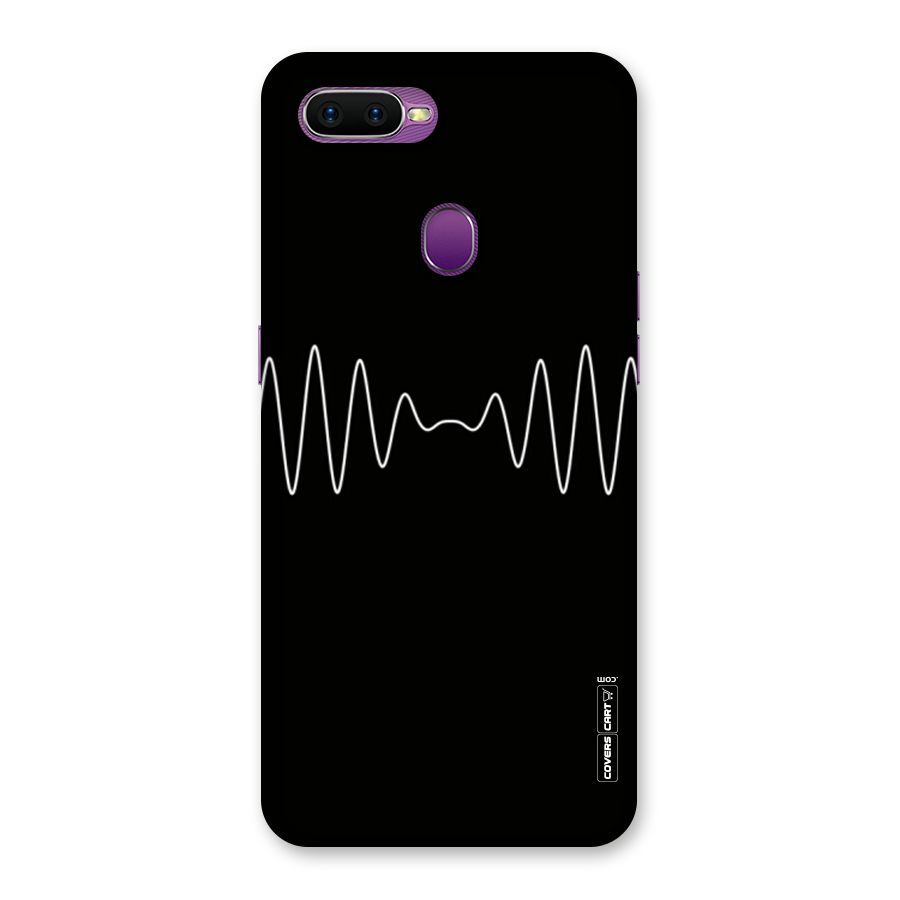White Minimal Thread Back Case for Oppo F9