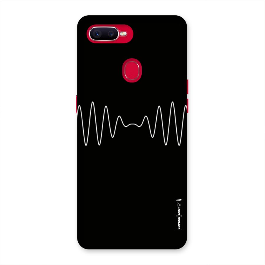 White Minimal Thread Back Case for Oppo F9 Pro