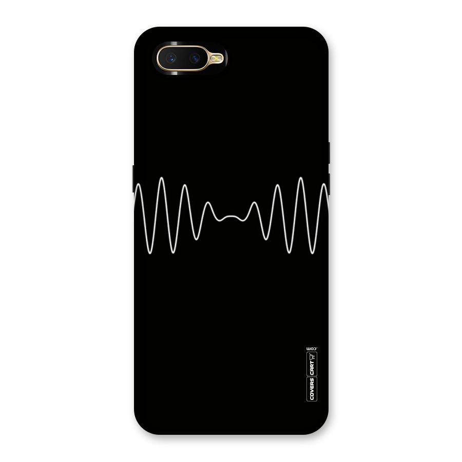 White Minimal Thread Back Case for Oppo K1