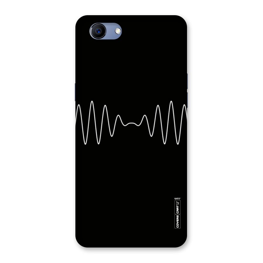 White Minimal Thread Back Case for Oppo Realme 1
