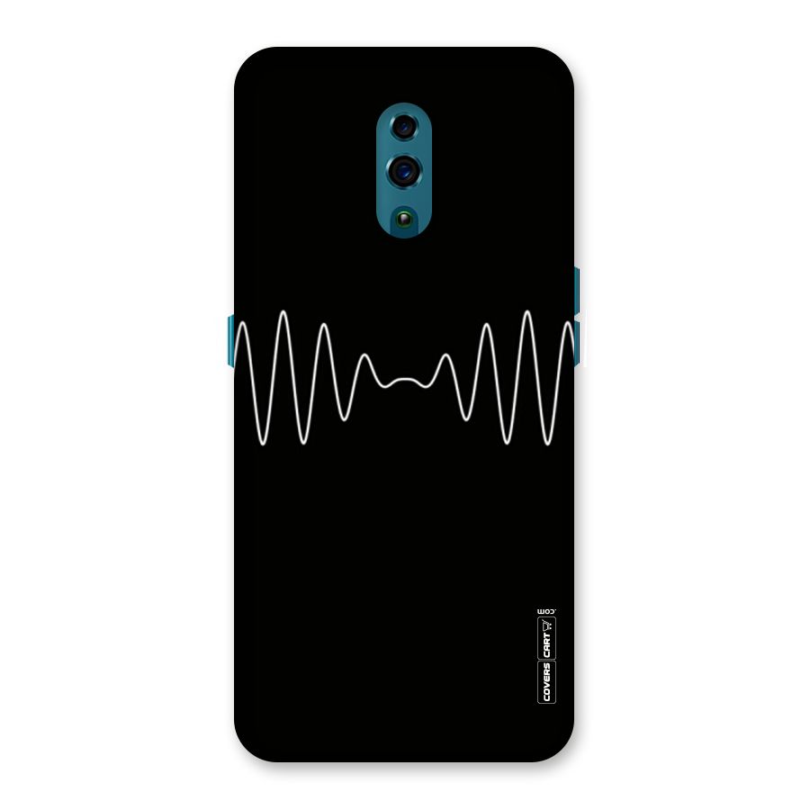 White Minimal Thread Back Case for Oppo Reno