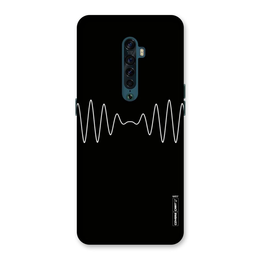 White Minimal Thread Back Case for Oppo Reno2