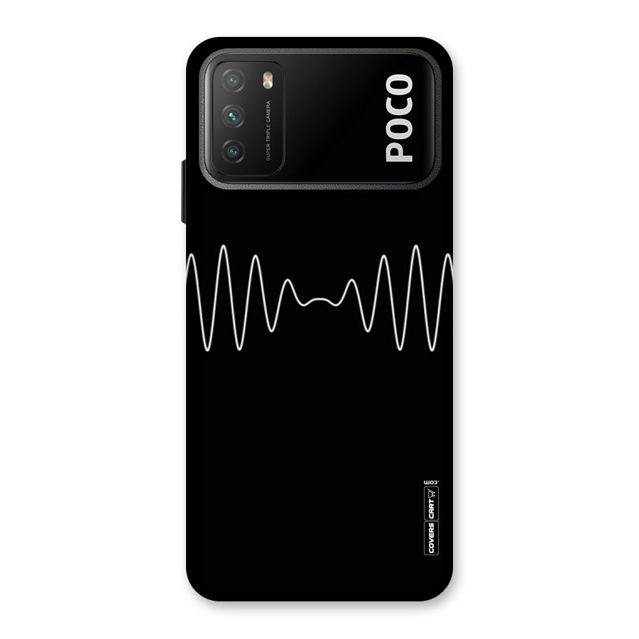 White Minimal Thread Back Case for Poco M3