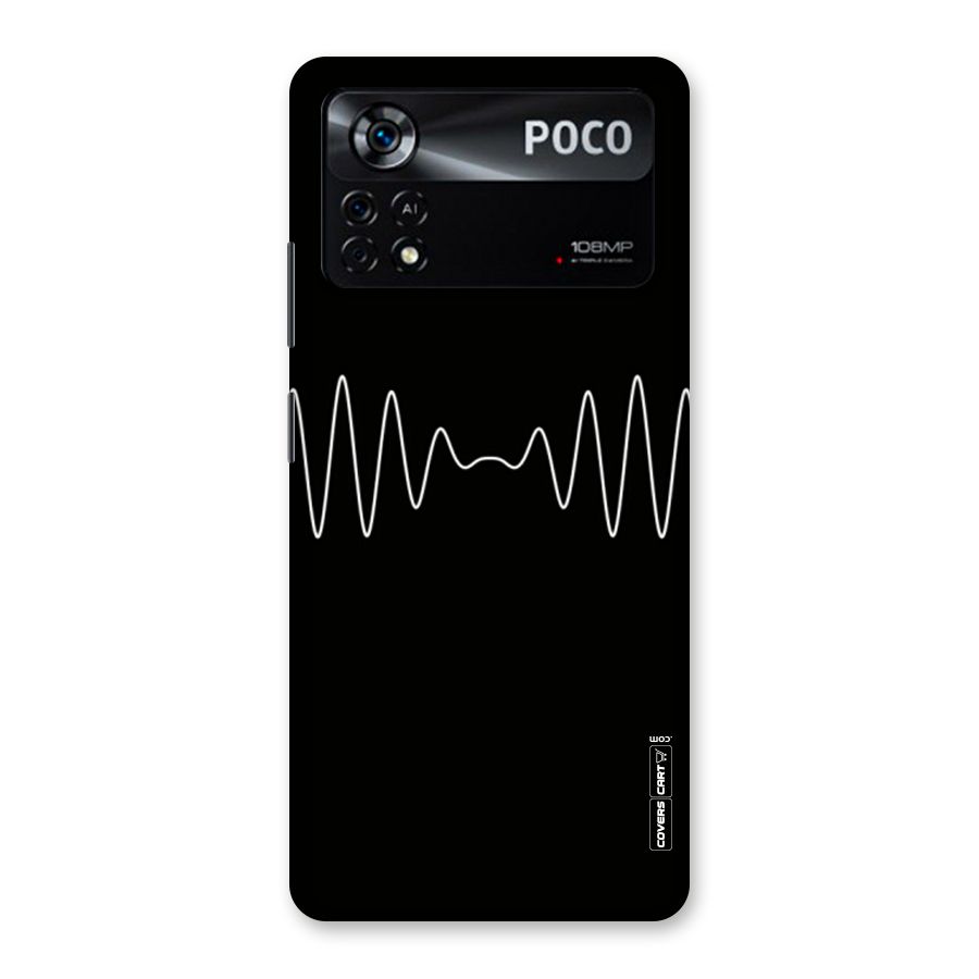 White Minimal Thread Back Case for Poco X4 Pro 5G