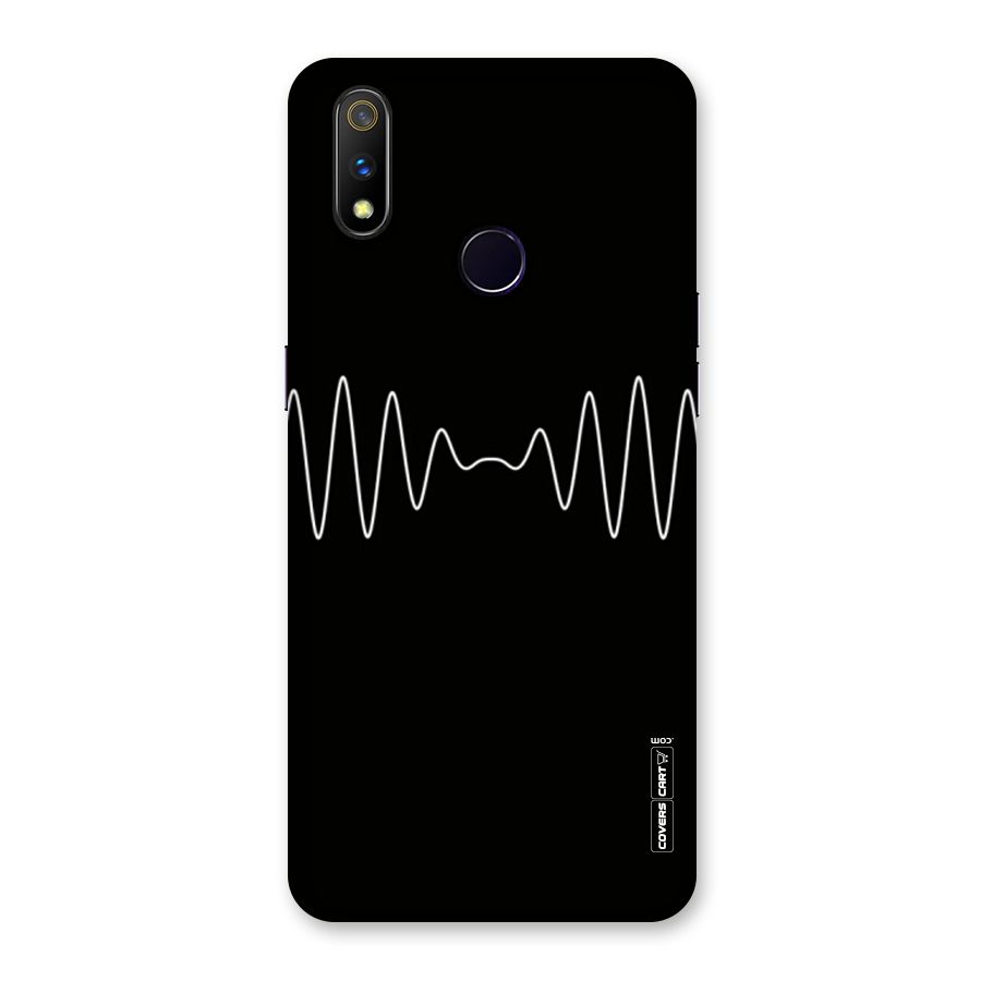 White Minimal Thread Back Case for Realme 3 Pro