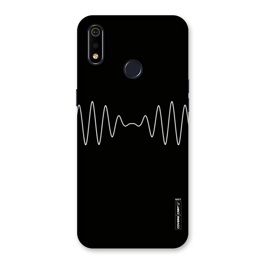 White Minimal Thread Back Case for Realme 3i