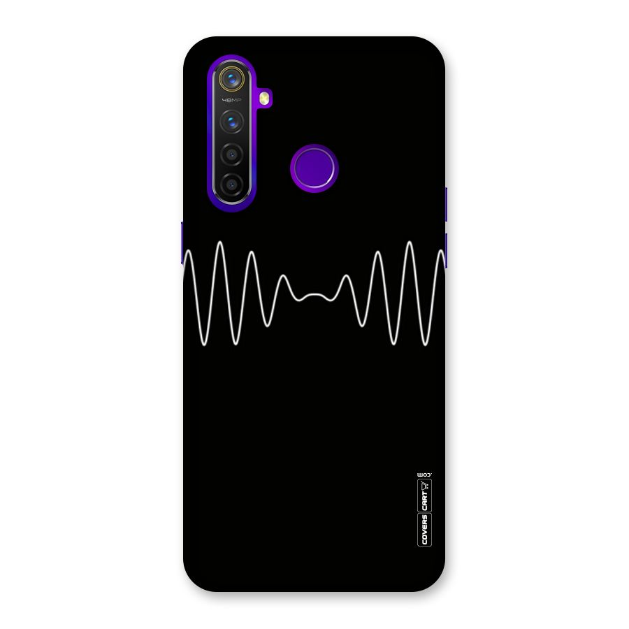 White Minimal Thread Back Case for Realme 5 Pro