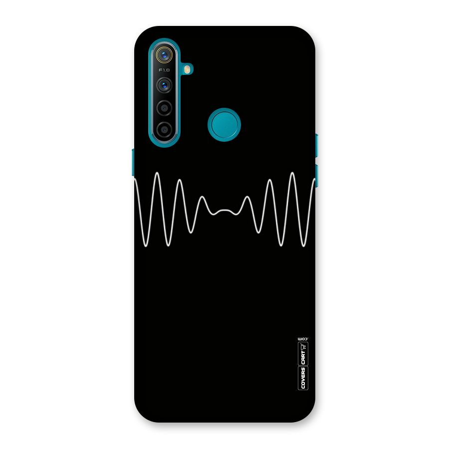 White Minimal Thread Back Case for Realme 5i