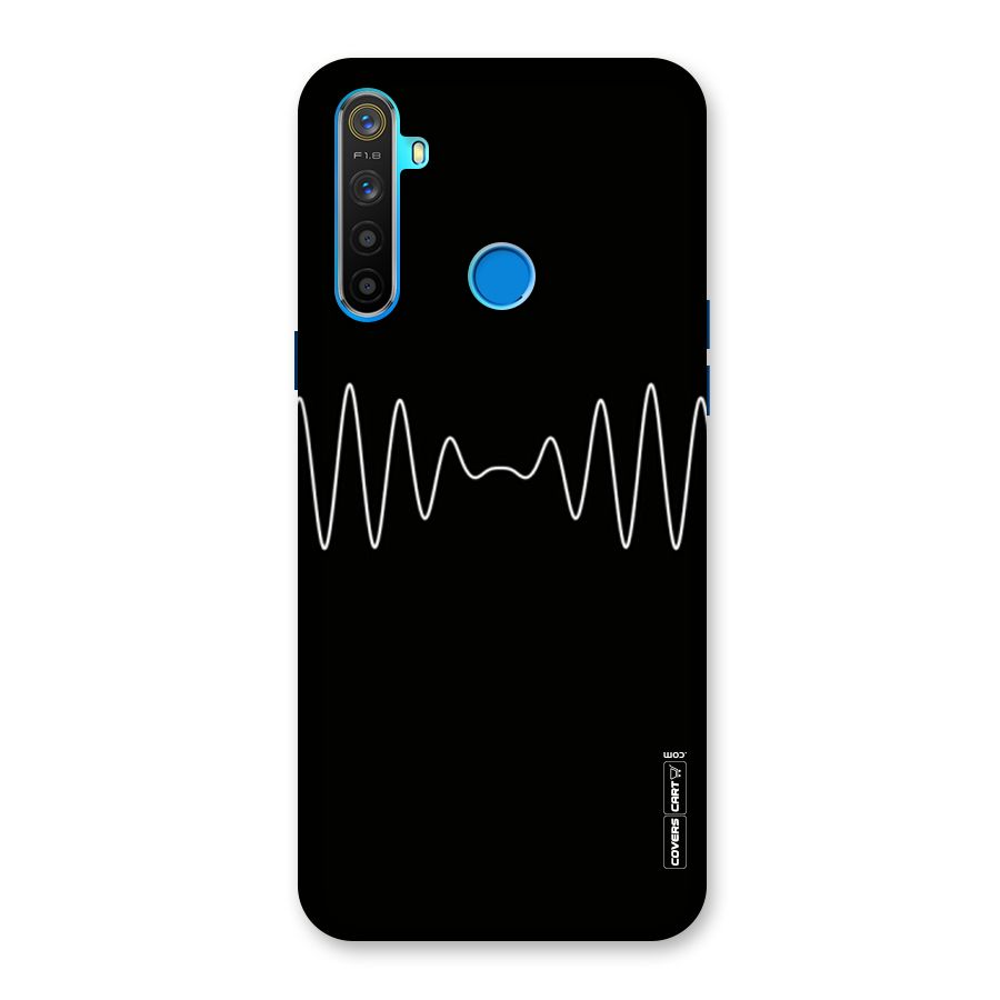 White Minimal Thread Back Case for Realme 5s