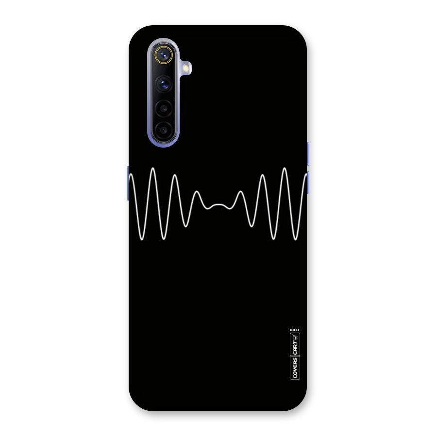 White Minimal Thread Back Case for Realme 6i