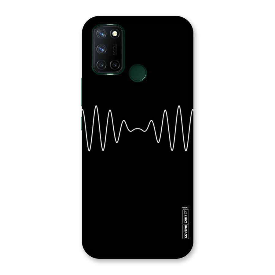 White Minimal Thread Back Case for Realme 7i