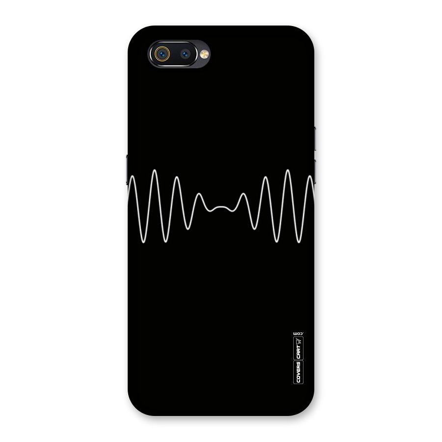 White Minimal Thread Back Case for Realme C2