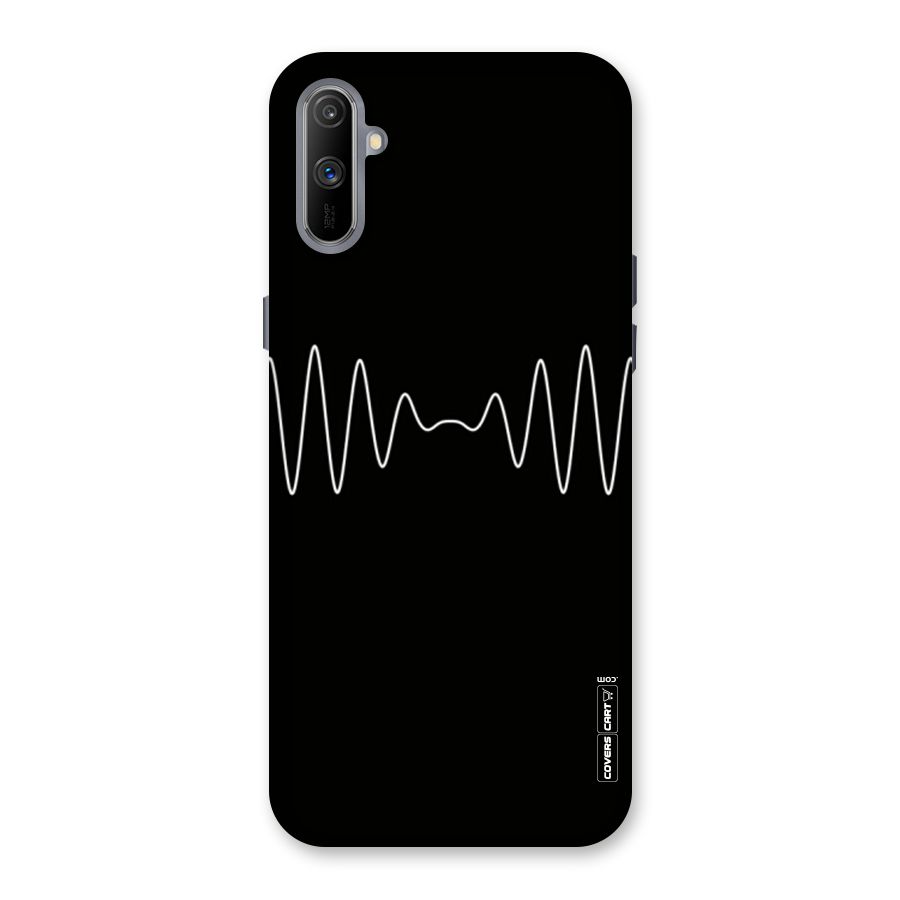 White Minimal Thread Back Case for Realme C3