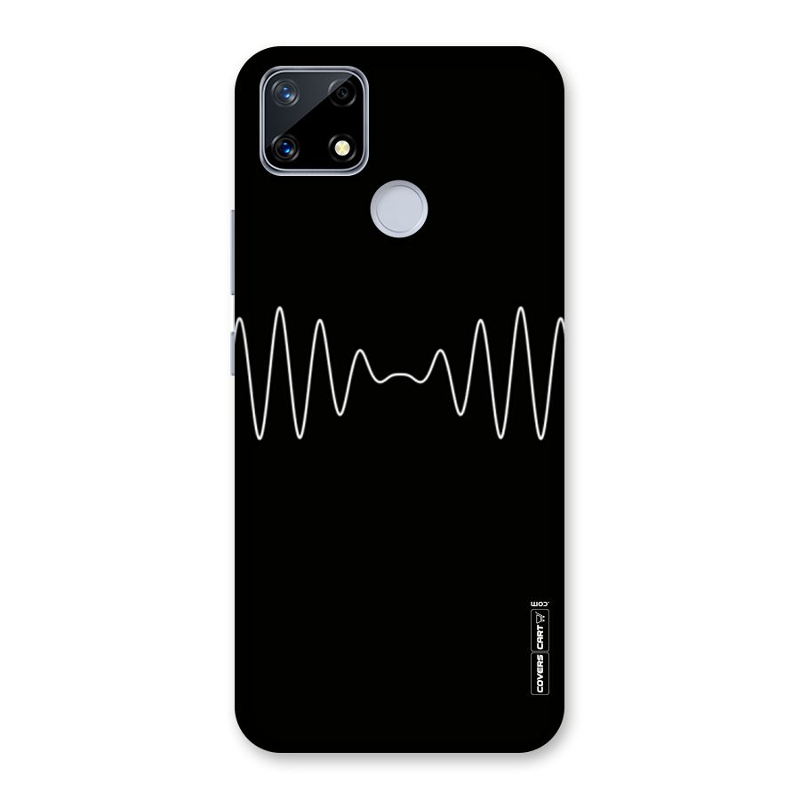 White Minimal Thread Back Case for Realme Narzo 20