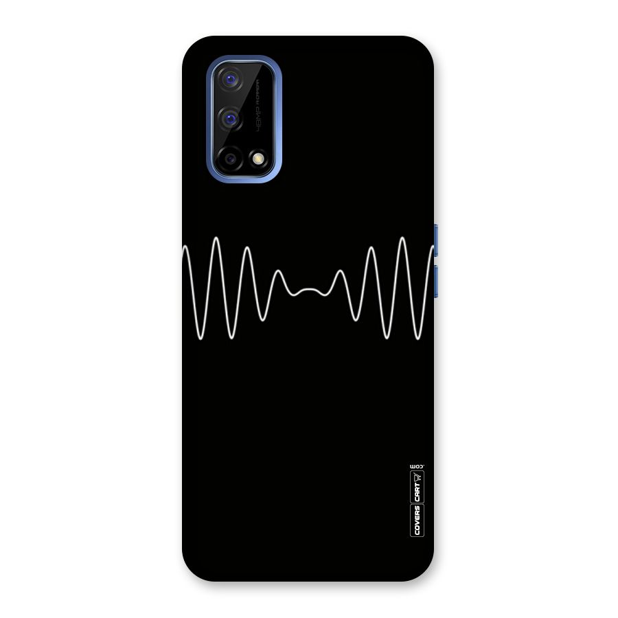 White Minimal Thread Back Case for Realme Narzo 30 Pro
