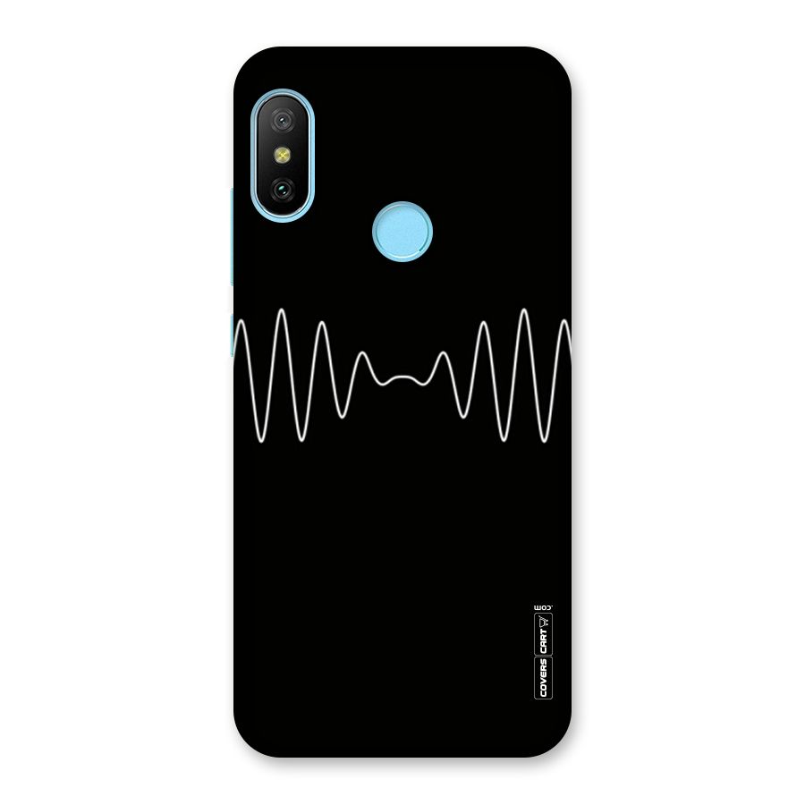 White Minimal Thread Back Case for Redmi 6 Pro